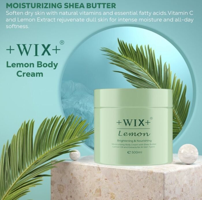 Wix lemon body cream